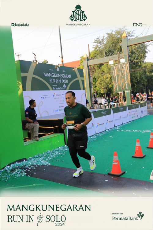 Race photo from Mangkunegaran Run 2024