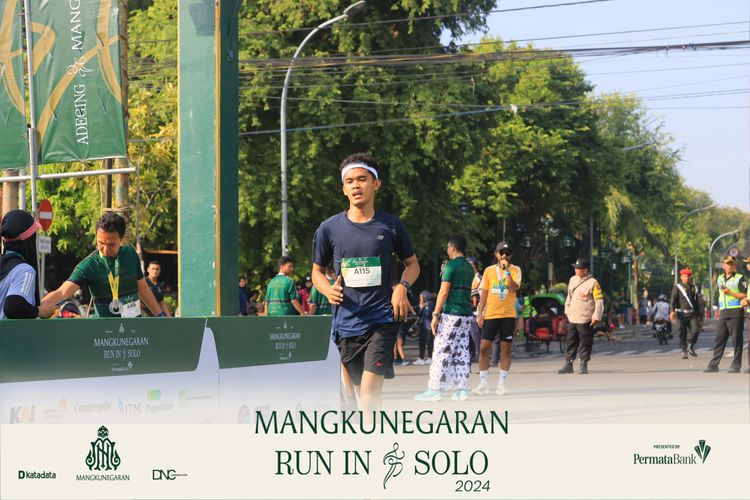 Race photo from Mangkunegaran Run 2024