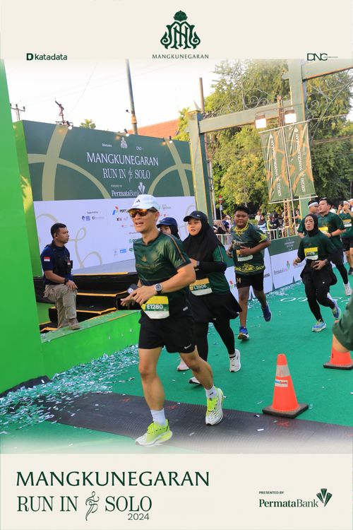 Race photo from Mangkunegaran Run 2024