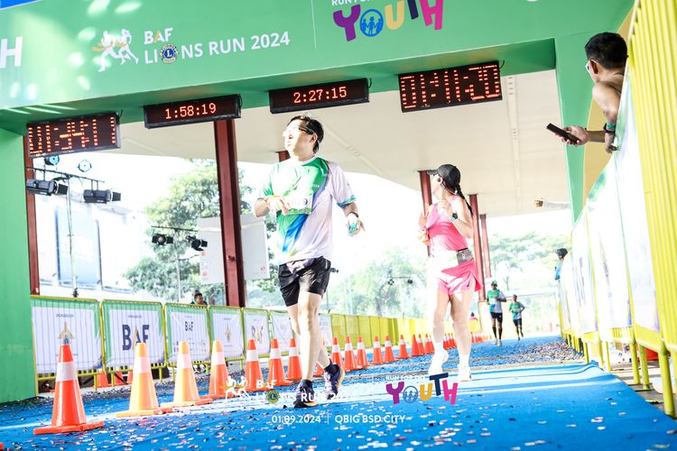 Race photo from BAF LIONS RUN 2024