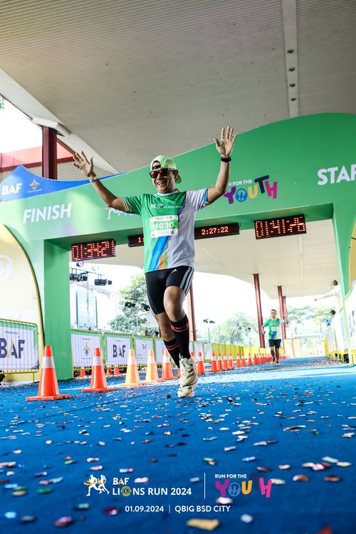 Race photo from BAF LIONS RUN 2024
