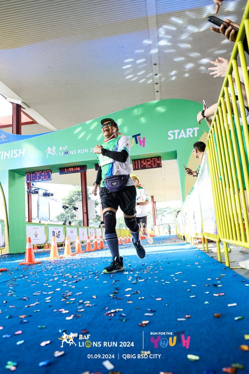 Race photo from BAF LIONS RUN 2024