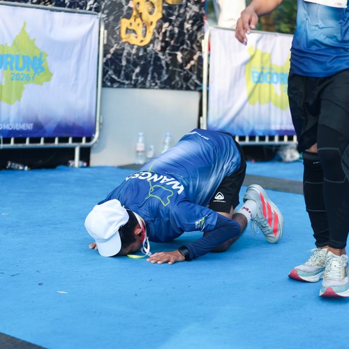 Race photo from BOGORUN 2026