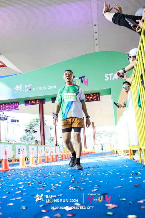 Race photo from BAF LIONS RUN 2024