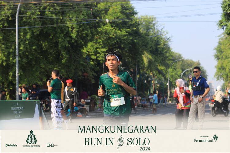 Race photo from Mangkunegaran Run 2024