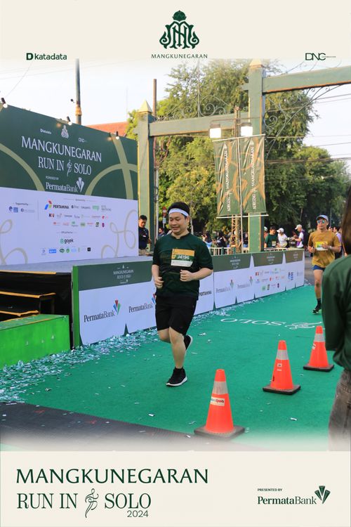 Race photo from Mangkunegaran Run 2024