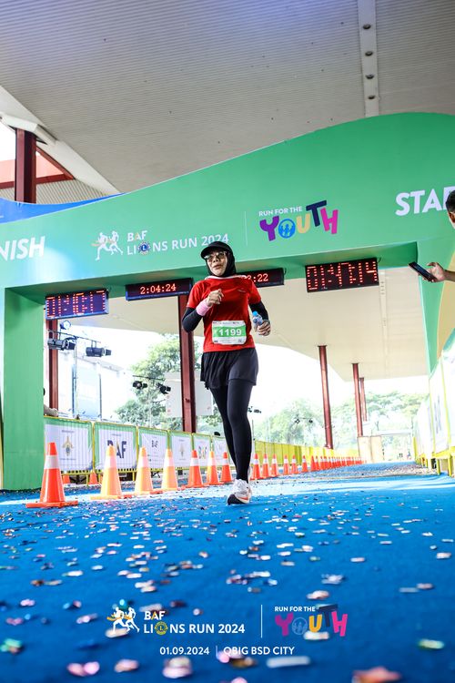 Race photo from BAF LIONS RUN 2024