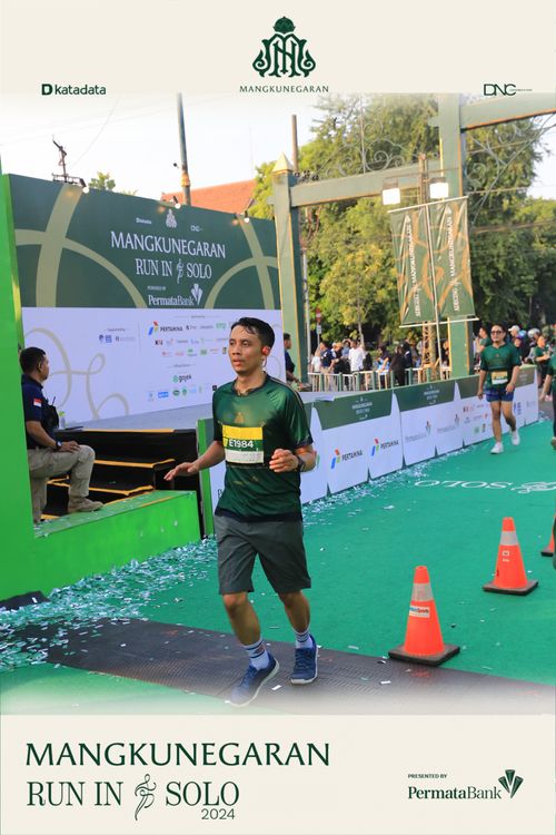 Race photo from Mangkunegaran Run 2024