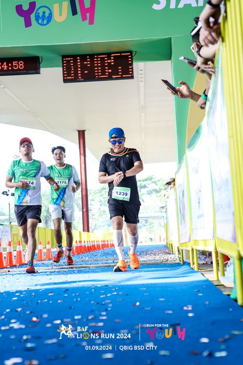 Race photo from BAF LIONS RUN 2024