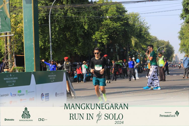 Race photo from Mangkunegaran Run 2024