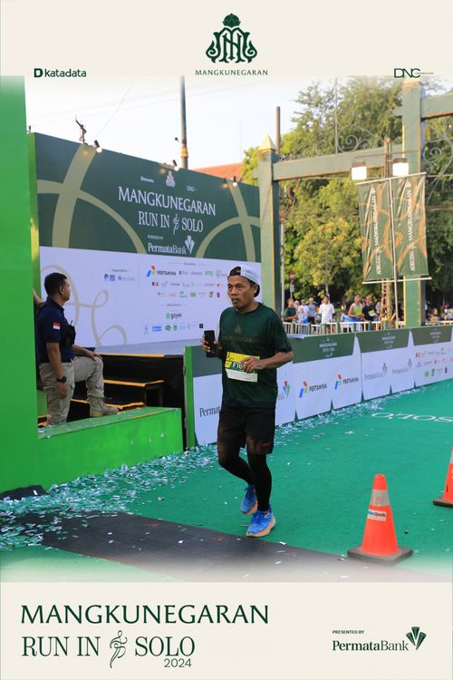 Race photo from Mangkunegaran Run 2024