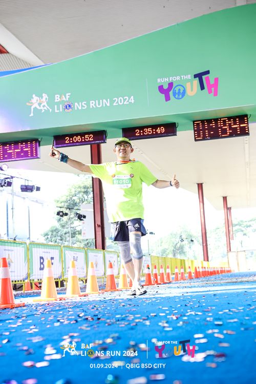 Race photo from BAF LIONS RUN 2024