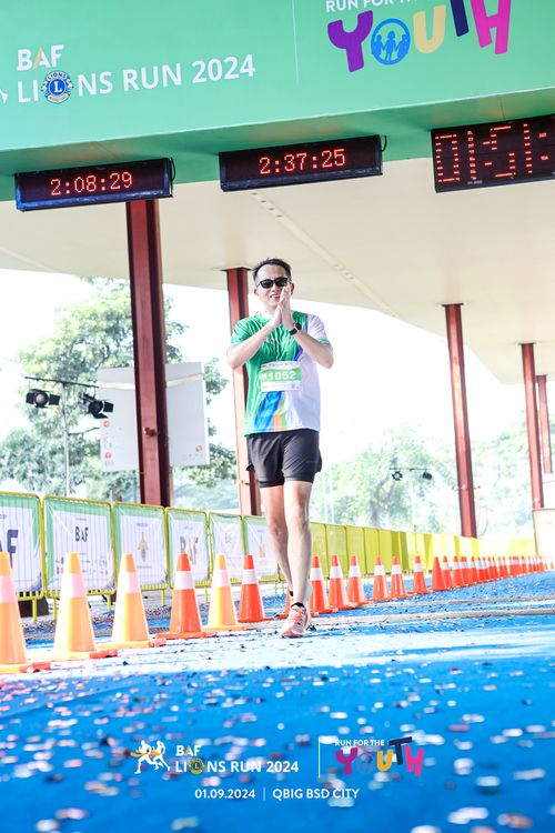 Race photo from BAF LIONS RUN 2024