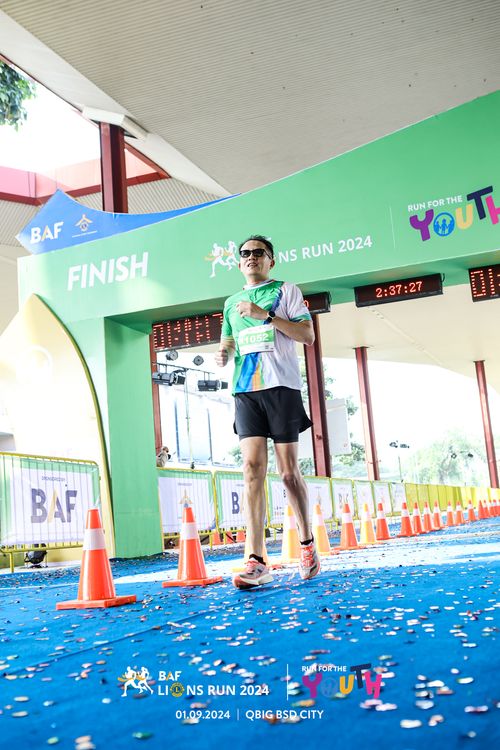 Race photo from BAF LIONS RUN 2024