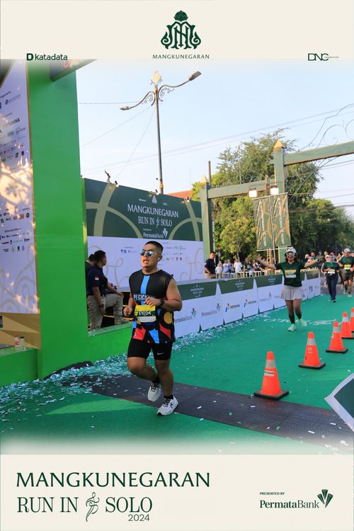 Race photo from Mangkunegaran Run 2024