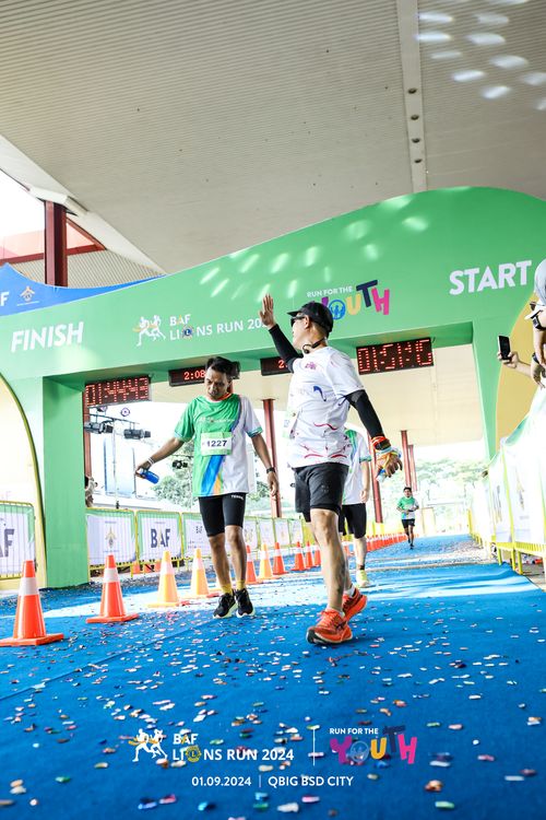 Race photo from BAF LIONS RUN 2024