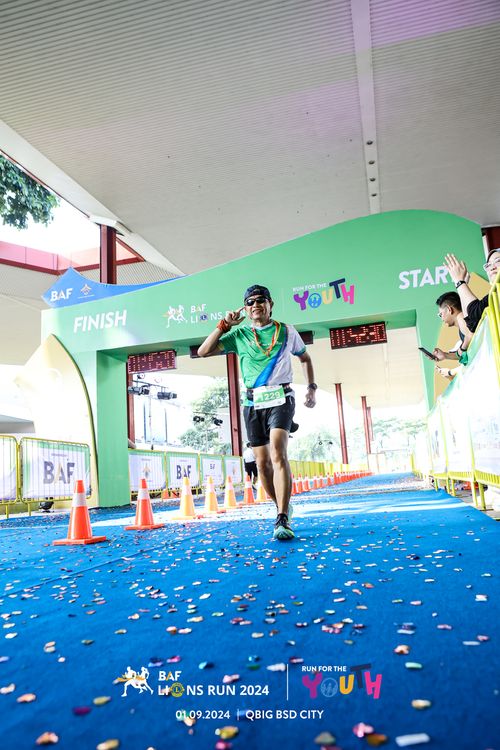 Race photo from BAF LIONS RUN 2024