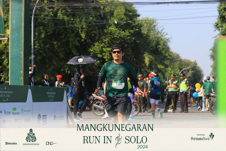 Race photo from Mangkunegaran Run 2024