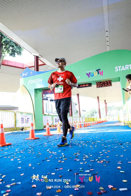 Race photo from BAF LIONS RUN 2024