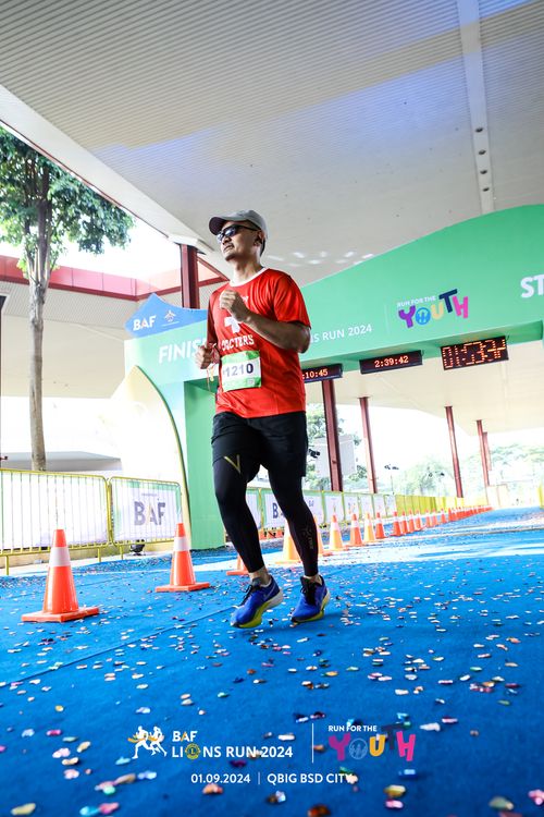 Race photo from BAF LIONS RUN 2024