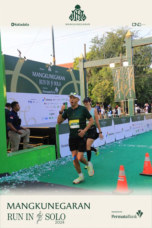 Race photo from Mangkunegaran Run 2024
