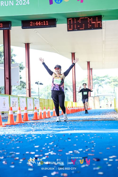 Race photo from BAF LIONS RUN 2024