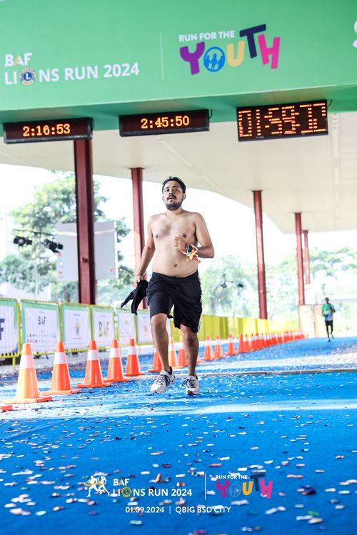 Race photo from BAF LIONS RUN 2024