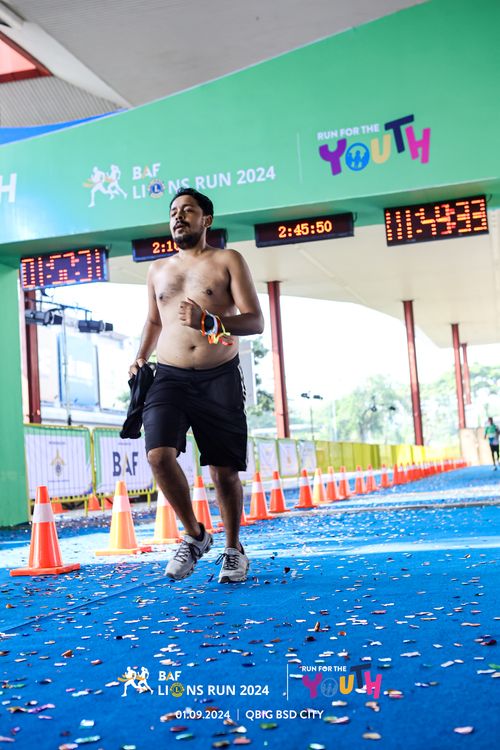 Race photo from BAF LIONS RUN 2024