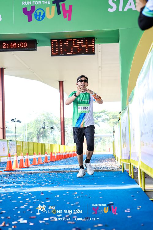 Race photo from BAF LIONS RUN 2024