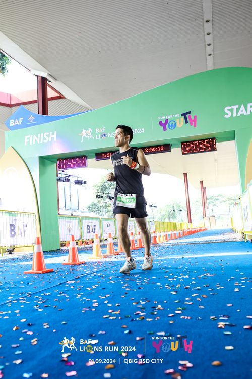 Race photo from BAF LIONS RUN 2024