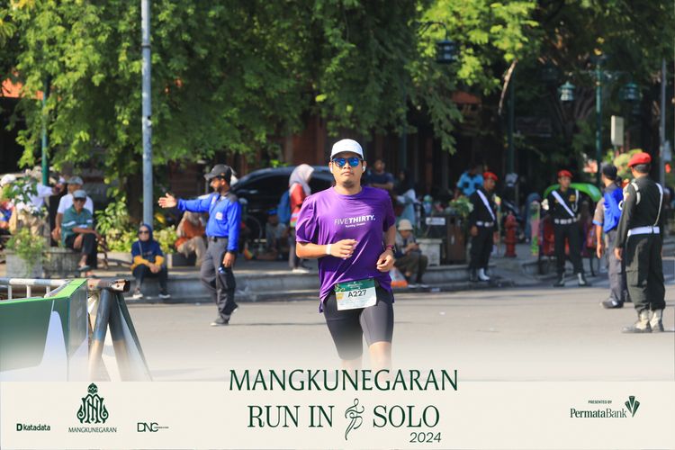 Race photo from Mangkunegaran Run 2024