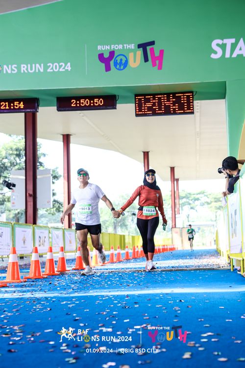 Race photo from BAF LIONS RUN 2024