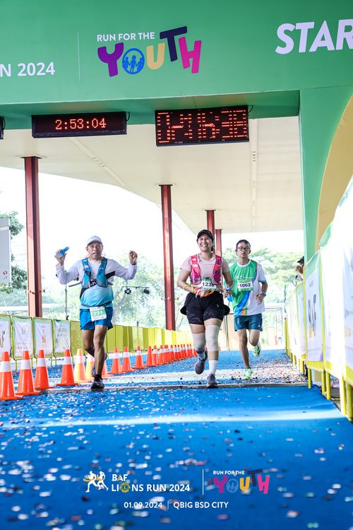 Race photo from BAF LIONS RUN 2024