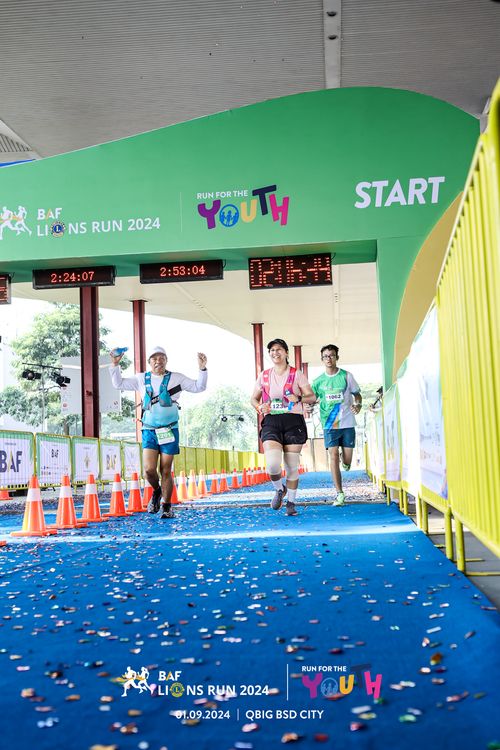 Race photo from BAF LIONS RUN 2024