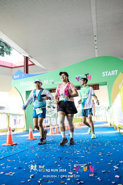 Race photo from BAF LIONS RUN 2024
