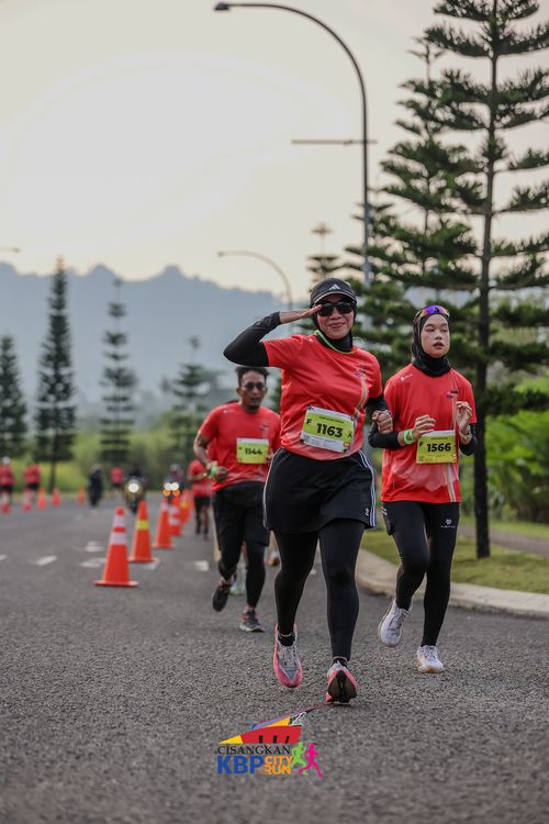 Race photo from CISANGKAN KBP CITY RUN 2025