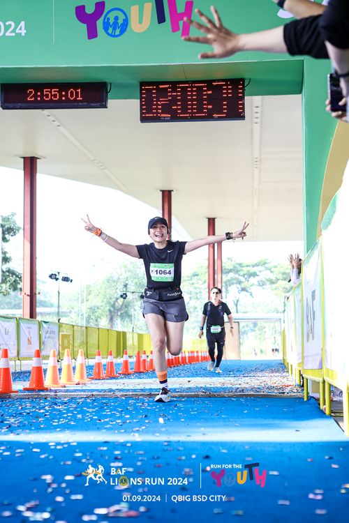 Race photo from BAF LIONS RUN 2024