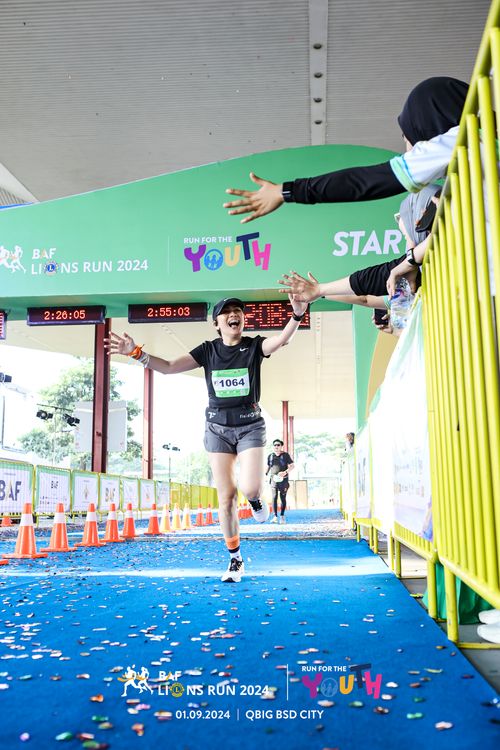 Race photo from BAF LIONS RUN 2024