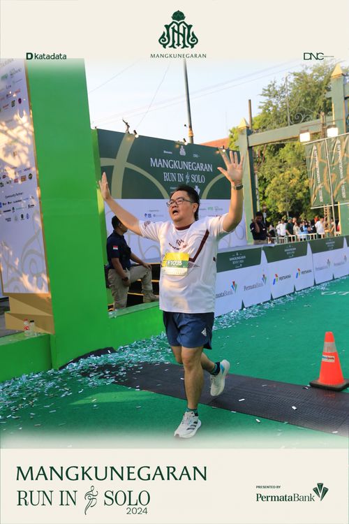 Race photo from Mangkunegaran Run 2024