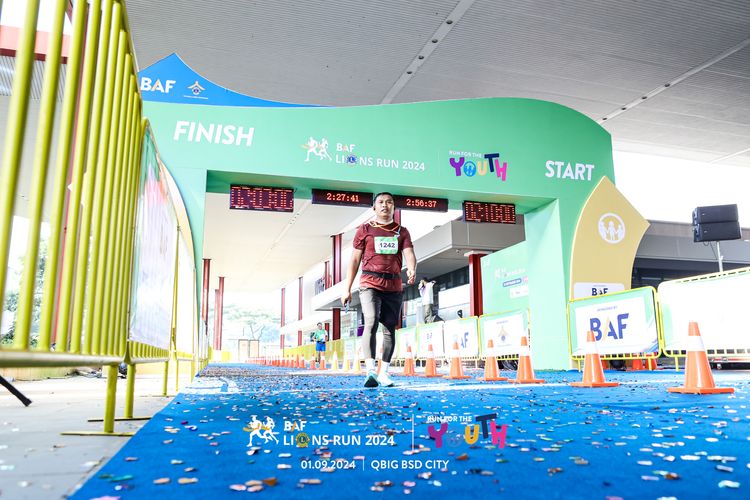 Race photo from BAF LIONS RUN 2024