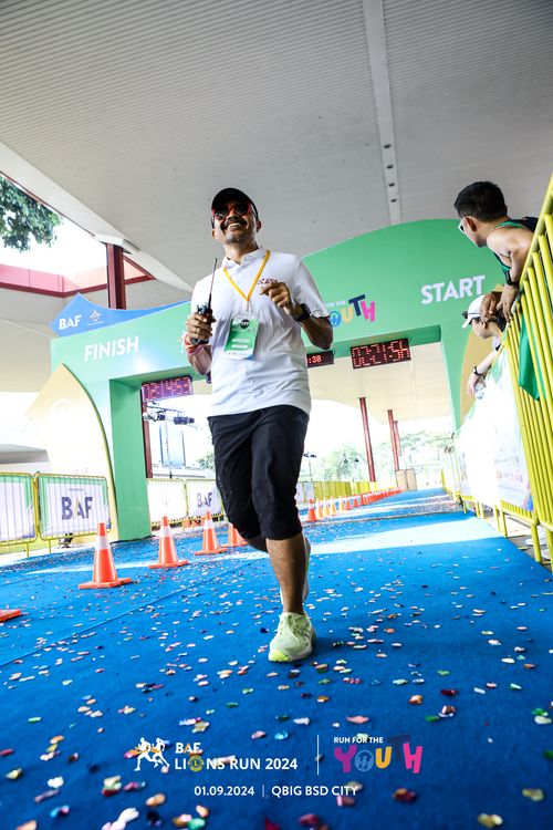 Race photo from BAF LIONS RUN 2024