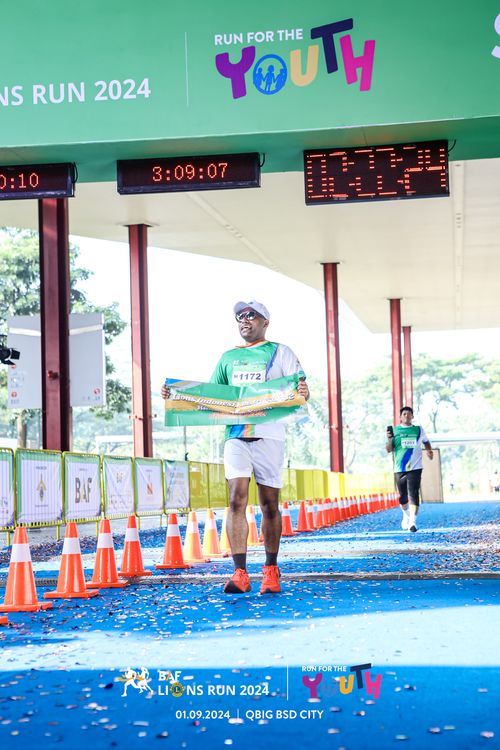 Race photo from BAF LIONS RUN 2024