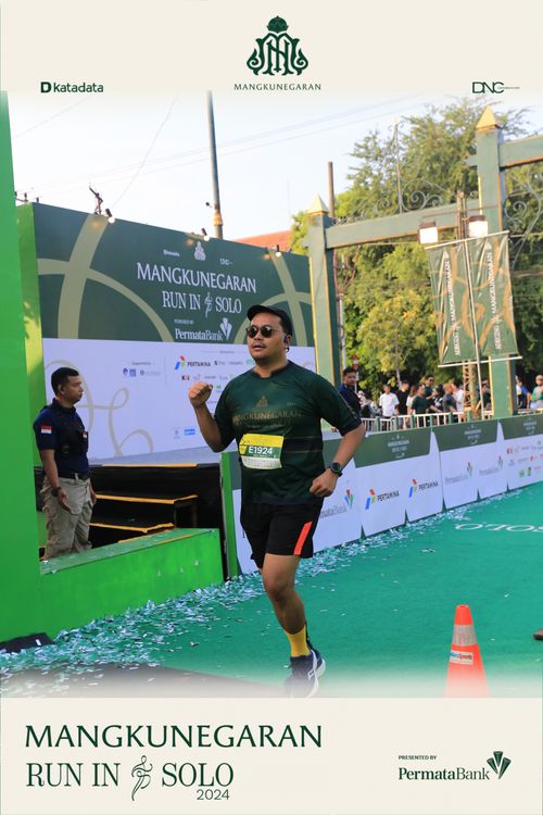 Race photo from Mangkunegaran Run 2024