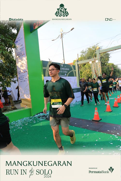 Race photo from Mangkunegaran Run 2024