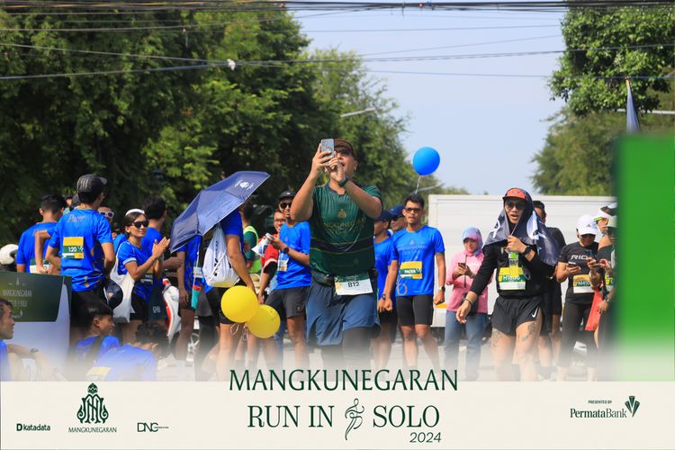 Race photo from Mangkunegaran Run 2024
