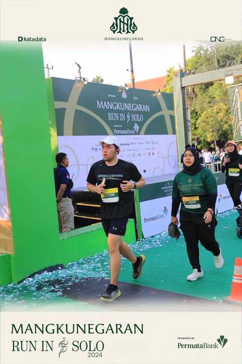 Race photo from Mangkunegaran Run 2024