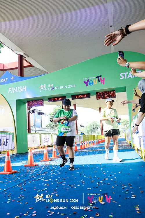 Race photo from BAF LIONS RUN 2024
