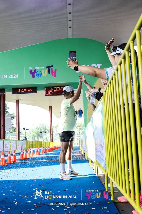 Race photo from BAF LIONS RUN 2024