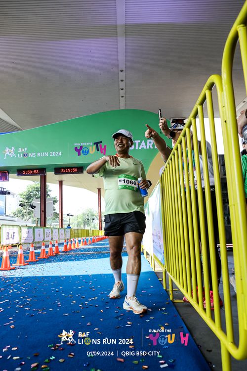 Race photo from BAF LIONS RUN 2024