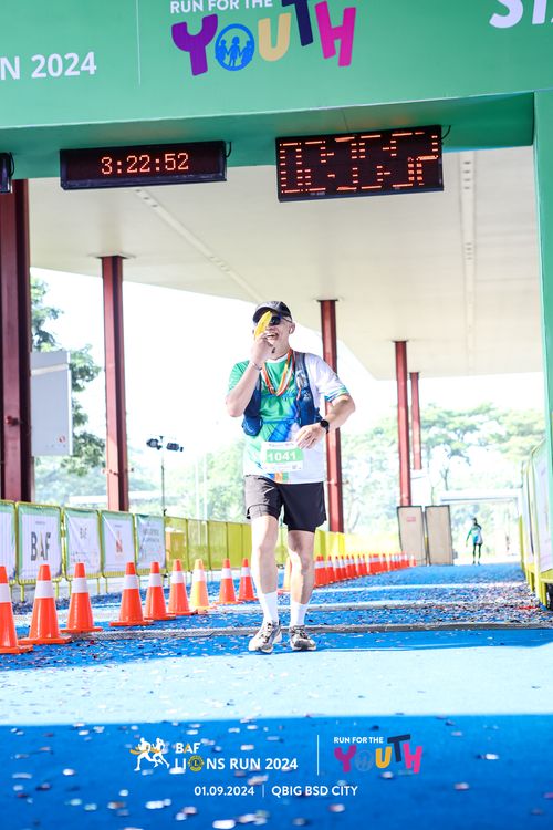 Race photo from BAF LIONS RUN 2024